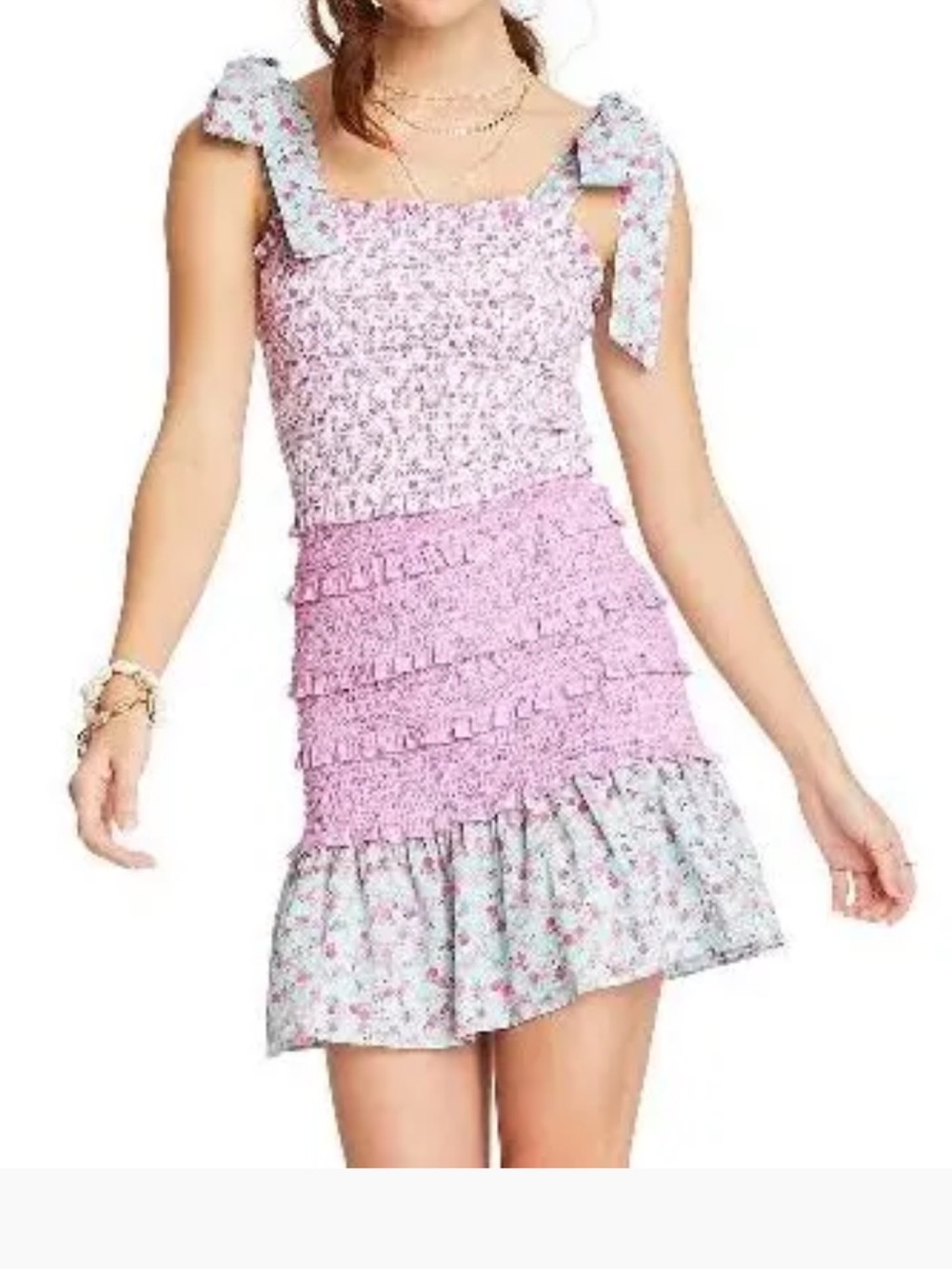 Floral Pink Tiered Ruffle Dress by LoveShackFancy x Target